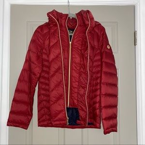 Michael Kors Red Puffer Jacket